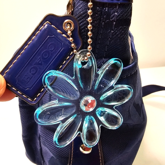 Authentic Navy Blue Coach Crossbody Bag - Picture 8 of 11